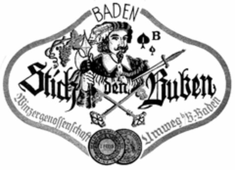 BADEN Stich den Buben Logo (DPMA, 14.04.1959)