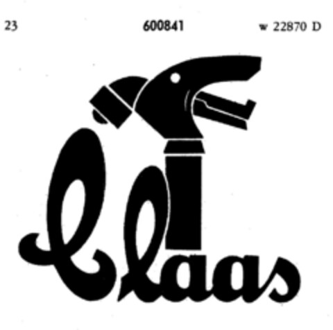 Claas Logo (DPMA, 09/26/1949)