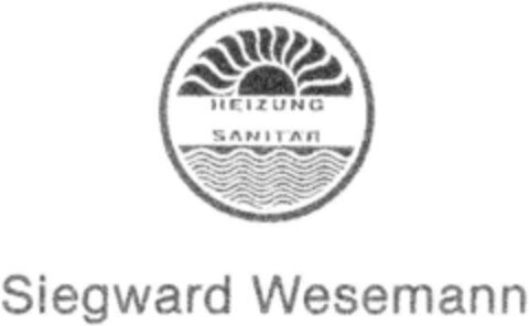 HEIZUNG SANITÄR Siegward Wesemann Logo (DPMA, 25.06.1992)