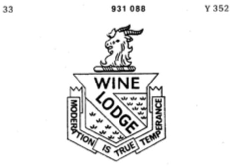 WINE LODGE Logo (DPMA, 29.08.1973)