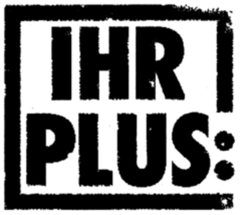 IHR PLUS: Logo (DPMA, 20.04.2000)