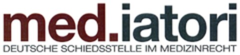 med.iatori DEUTSCHE SCHIEDSSTELLE IM MEDIZINRECHT Logo (DPMA, 21.06.2011)