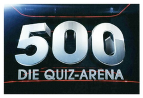 500 DIE QUIZ-ARENA. Logo (DPMA, 03.02.2017)