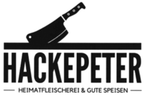 HACKEPETER HEIMATFLEISCHEREI & GUTE SPEISEN Logo (DPMA, 03.12.2018)