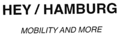 HEY / HAMBURG MOBILITY AND MORE Logo (DPMA, 03/26/2021)