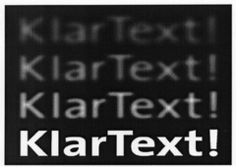 KlarText! Logo (DPMA, 14.12.2005)