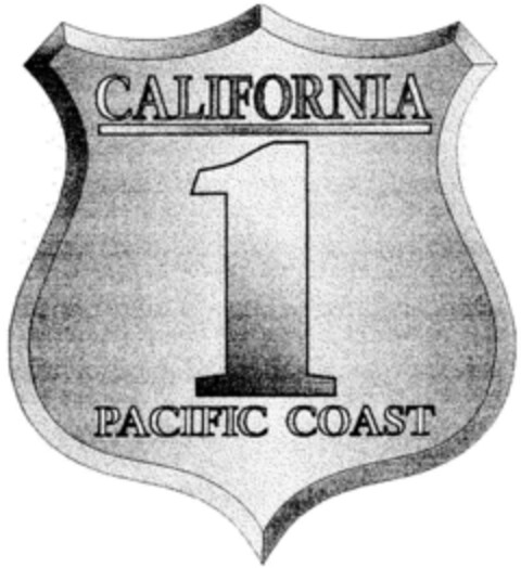 CALIFORNIA 1 PACIFIC COAST Logo (DPMA, 22.01.1997)