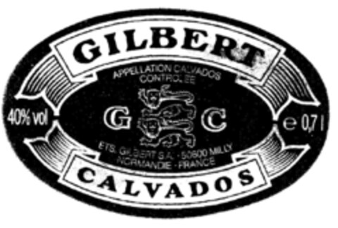 GILBERT CALVADOS Logo (DPMA, 10.07.1991)