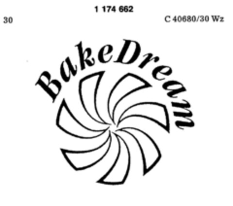 Bake Dream Logo (DPMA, 02.07.1990)