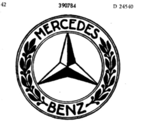 MERCEDES BENZ Logo (DPMA, 08/21/1926)