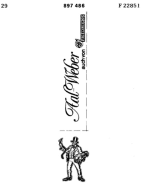Aal-Weber auch von FRIEDRICHS Logo (DPMA, 08/26/1971)
