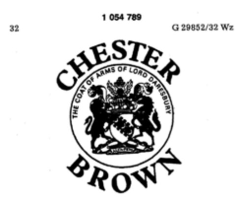 CHESTER BROWN THE COAT OF ARMS OF LORD DARESBURY Logo (DPMA, 17.09.1982)