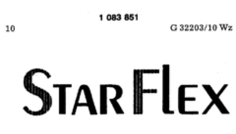 STAR FLEX Logo (DPMA, 30.03.1985)