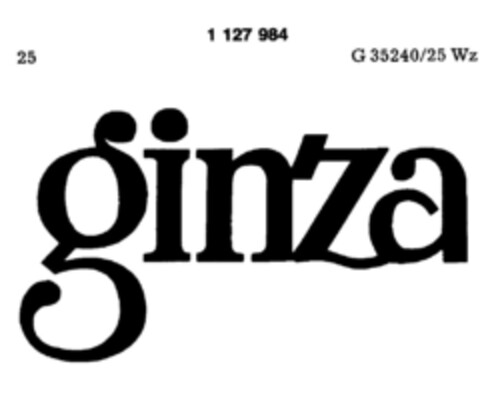ginza Logo (DPMA, 10.02.1988)