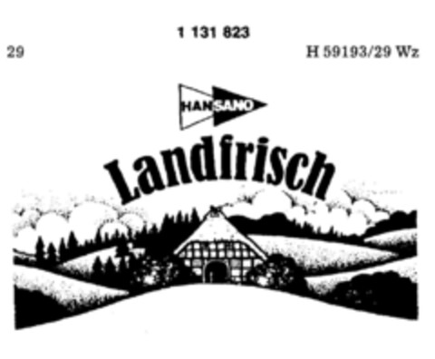 HANSANO Landfrisch Logo (DPMA, 15.03.1988)
