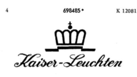 Kaiser-Leuchten Logo (DPMA, 07.07.1956)