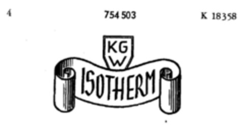 KGW ISOTHERM Logo (DPMA, 19.01.1961)