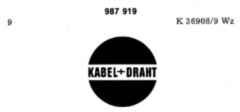 KABEL+DRAHT Logo (DPMA, 31.10.1975)
