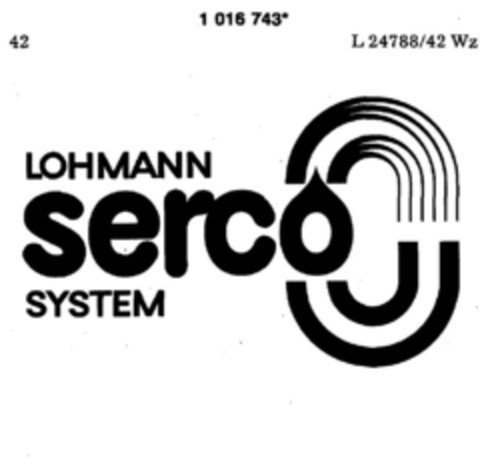 LOHMANN serco SYSTEM Logo (DPMA, 23.02.1981)