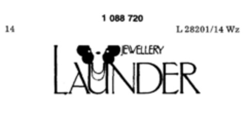 JEWELLERY LAUNDER Logo (DPMA, 17.05.1985)