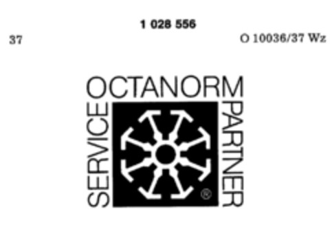 SERVICE OCTANORM PARTNER Logo (DPMA, 04/23/1980)