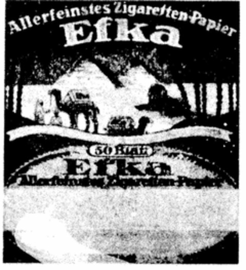 Efka Allerfeinstes Zigaretten-Papier Logo (DPMA, 02.05.1921)