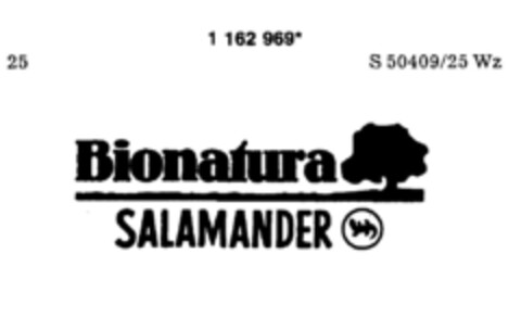 Bionatura SALAMANDER Logo (DPMA, 06/11/1990)