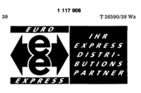 EURO EXPRESS Logo (DPMA, 05.06.1987)