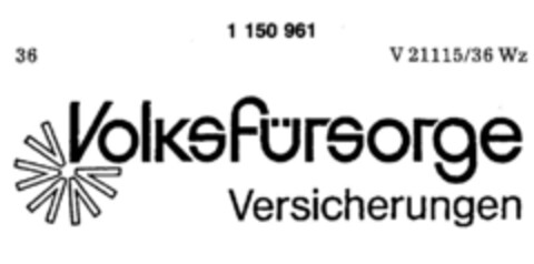 Volksfürsorge Versicherungen Logo (DPMA, 14.12.1988)