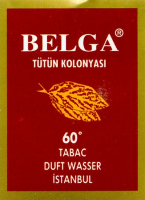 BELGA Logo (DPMA, 09/21/2001)