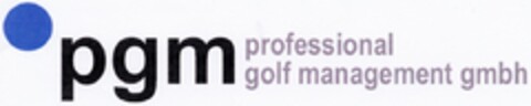 pgm professional golf management gmbh Logo (DPMA, 17.10.2002)