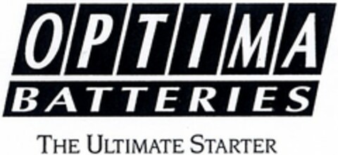 OPTIMA BATTERIES THE ULTIMATE STARTER Logo (DPMA, 09.12.2003)