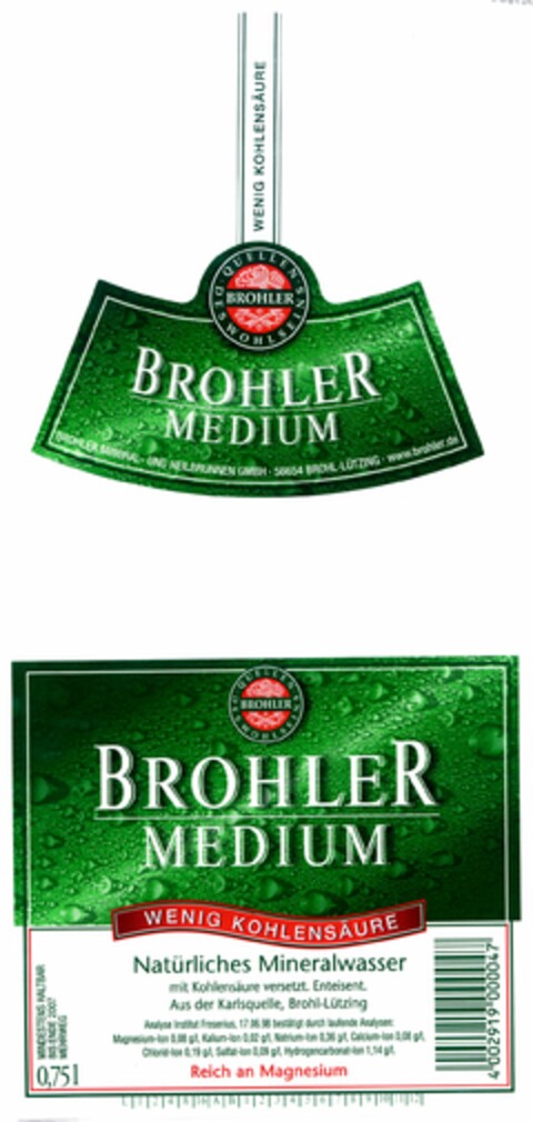 Brohler Medium Logo (DPMA, 08.03.2005)