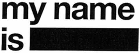 my name is Logo (DPMA, 08.02.2006)