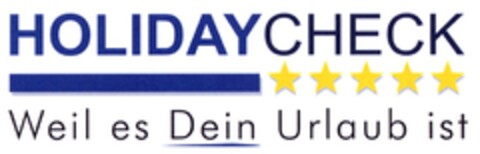 HOLIDAYCHECK Weil es Dein Urlaub ist Logo (DPMA, 09.08.2007)