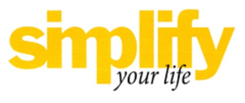 simplify your life Logo (DPMA, 12.09.2007)