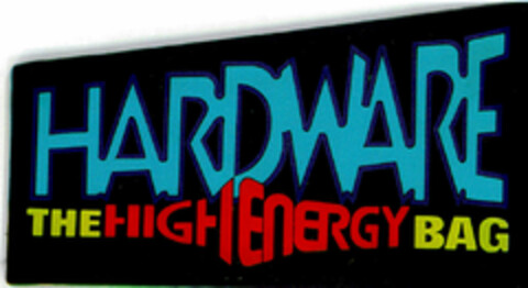 HARDWARE THE HIGH ENERGY BAG Logo (DPMA, 30.04.1996)