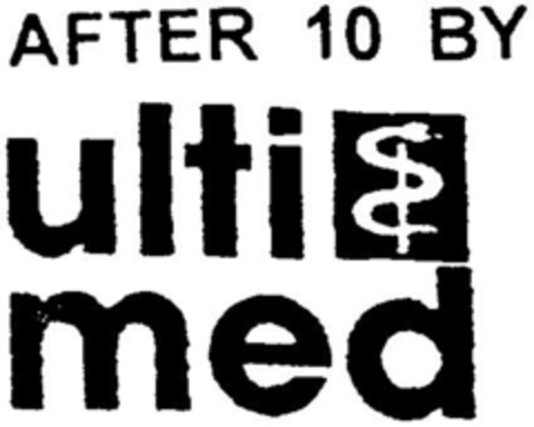 AFTER 10 BY ulti med Logo (DPMA, 08/08/1996)