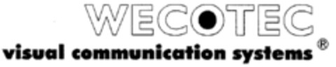 WECOTEC visual communication systems Logo (DPMA, 02.04.1997)