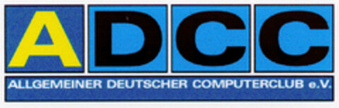 ADCC ALLGEMEINER DEUTSCHER COMPUTERCLUB e.V. Logo (DPMA, 16.07.1998)