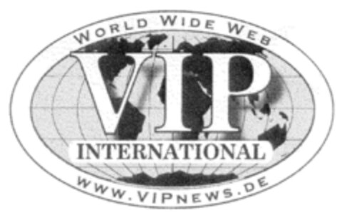WORLD WIDE WEB VIP INTERNATIONAL www.VIPNEWS.DE Logo (DPMA, 31.03.1999)