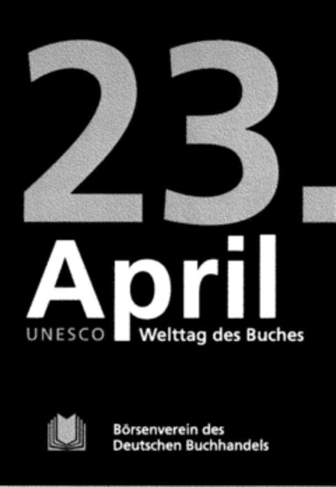 23. April UNESCO Welttag des Buches Logo (DPMA, 07/12/1999)