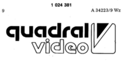 quadral video Logo (DPMA, 30.01.1981)