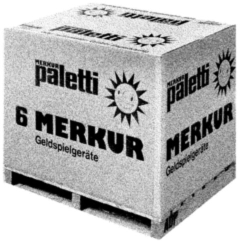 MERKUR paletti 6 MERKUR Geldspielgeräte Logo (DPMA, 03/15/1984)