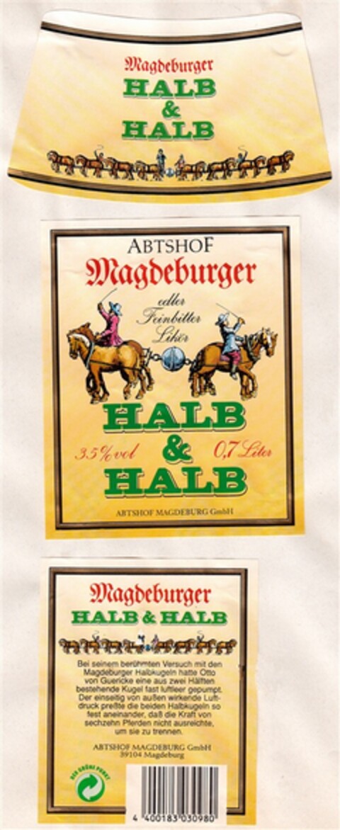 Magdeburger HALB & HALB Logo (DPMA, 23.09.1992)