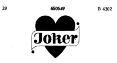 Joker Logo (DPMA, 12.12.1951)