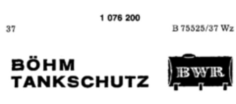 BÖHM TANKSCHUTZ BWR Logo (DPMA, 17.10.1984)