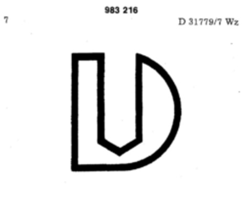 983216 Logo (DPMA, 11/24/1977)