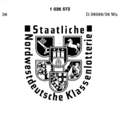 Staatliche Nordwestdeutsche Klassenlotterie Logo (DPMA, 21.03.1981)