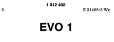 EVO 1 Logo (DPMA, 03/26/1980)